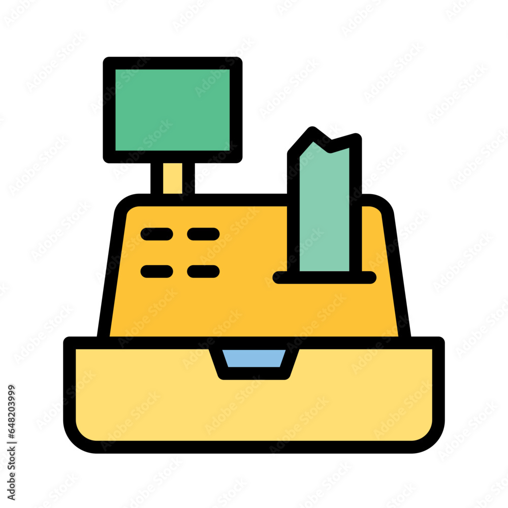 Sticker  Cash Cashier Money Icon