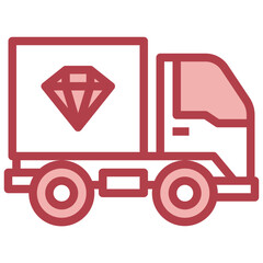 DELIVERY JEWELRY filled outline icon,linear,outline,graphic,illustration