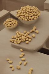 Fototapeta na wymiar peanuts in a bowl