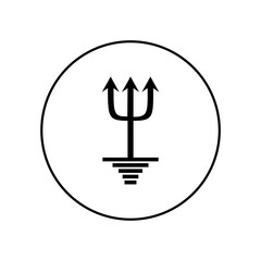 simple logo. simple icon. logo of monument. cross icon and logo