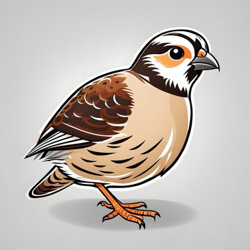 recommend clip art: Bobwhite Bird Illustration AI Generative