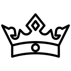 DIADEM filled outline icon,linear,outline,graphic,illustration