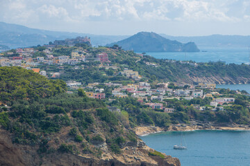 Fototapeta na wymiar Landscape of Procida from Vivara