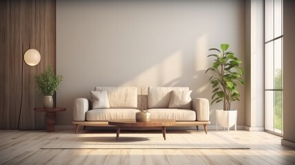 Interior design of living room in modern style.
