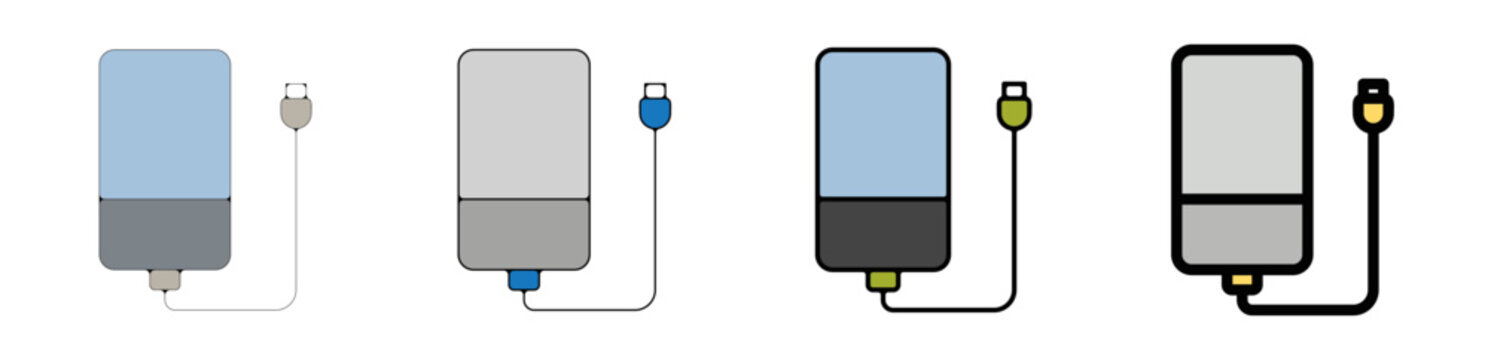 picto logo icones et symbole trace couleur smartphone charge telephone