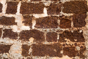 Grunge background ancient brick wall