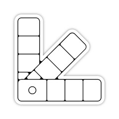 picto pictogramme icones et symboles boutons trace nuancier nuance couleur relief