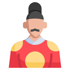 EMPEROR flat icon,linear,outline,graphic,illustration
