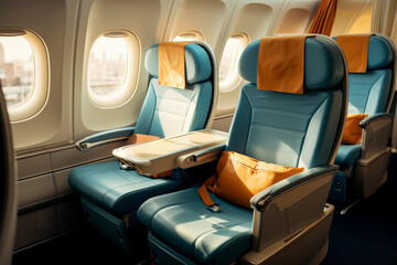 Business class of a plane 