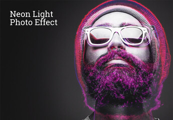 Neon Light Photo Effect