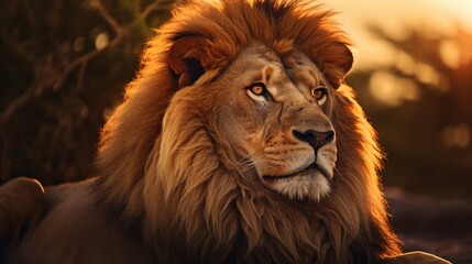 Fototapeta premium Portrait of a lion