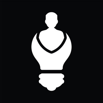 Creavite Man Icon In Trendy Style Isolated Background