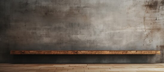 Wood and concrete wall as a backdrop