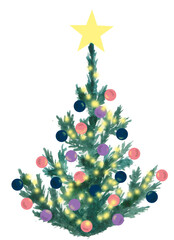 Christmas tree with decor