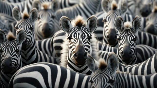 Zebra close up