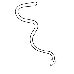 Demon Tail Outline 