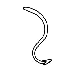 Demon Tail Outline 