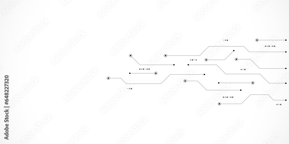 Aufkleber circuit board texture with communication technology concept. creative vector illustration