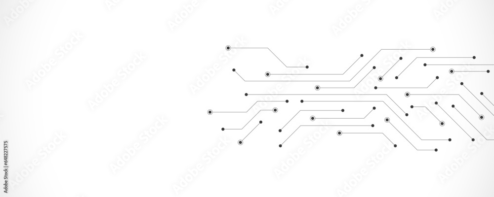 Aufkleber circuit board texture with communication technology concept. creative vector illustration