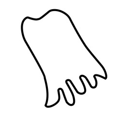 Superhero Cape Outline 