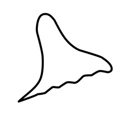 Superhero Cape Outline 