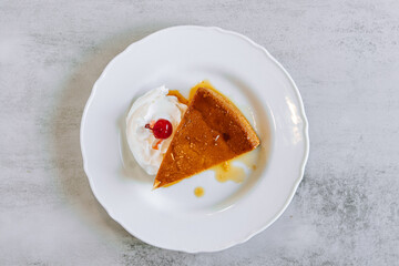 Columbian custard cake flan