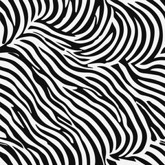 Seamless Pattern Zebra Skin Texture