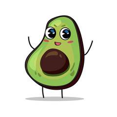 Cute avocado illustration