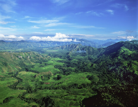 Aerial View Of The Highlands; Papua New Guinea
