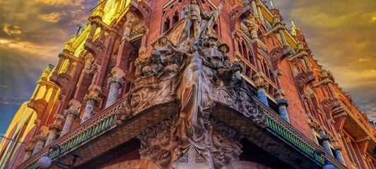 Barcelona - Palau de la Música (façana arquitecte Domenec i Montaner) - Barcelonès