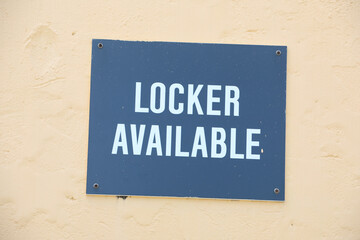 Lockers available for rent to store money, passport, handy or other important items