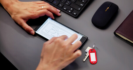 Signing Apartment Rental Contract Paper