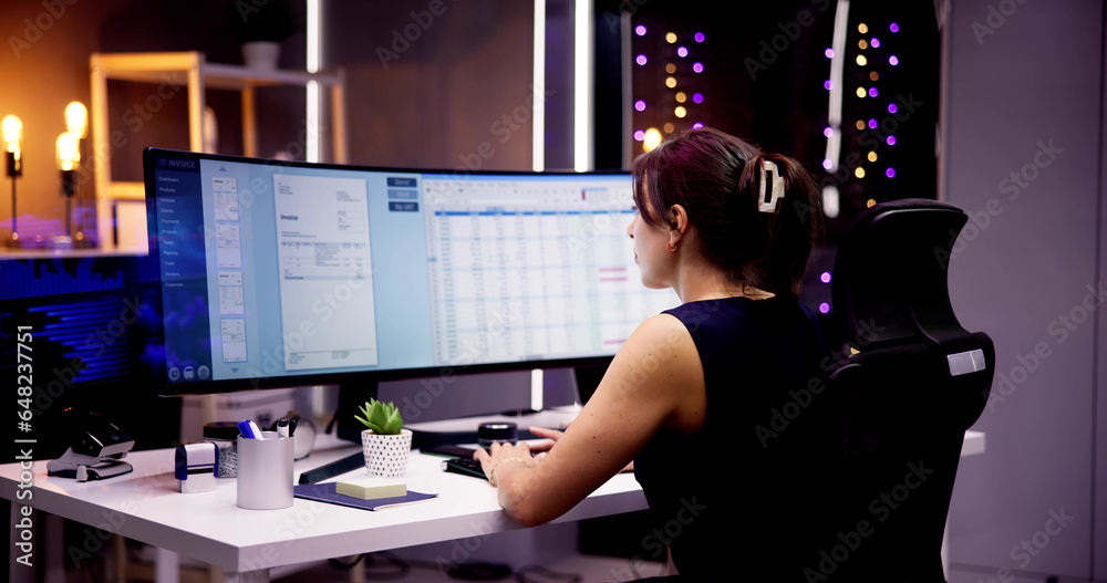 Poster Account Manager In Office Coding