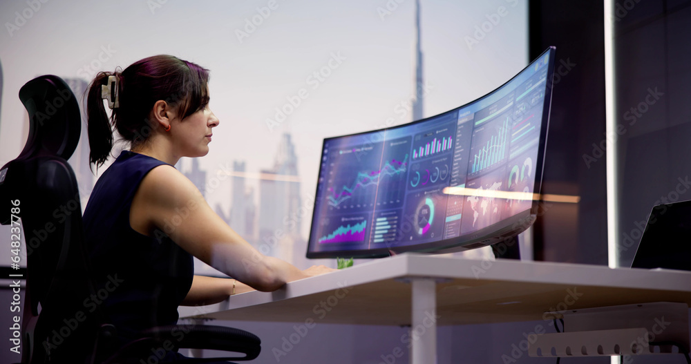 Poster kpi business analytics data dashboard