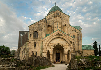 Fototapeta na wymiar Bagrati cathedral in Kutaisi, a masterpiece of medieval Georgian architecture - year 2023