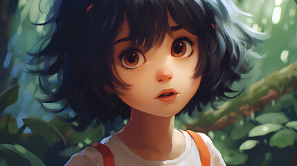 cute child. Generative AI