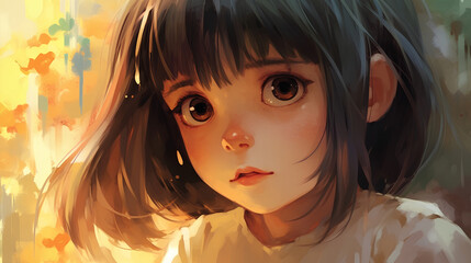 cute child. Generative AI