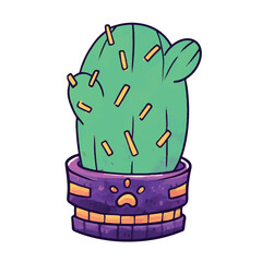 Cute Cactus - Whimsical Halloween Plant Decor