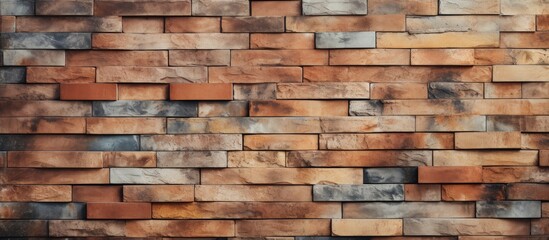 Texture and background of a fresh brick tile wall