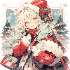 Simple square picture inspiration for a seasonal Christmas album cover or playlist.