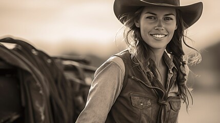 Cattle Rancher - Female - Woman Cattle Rancher
