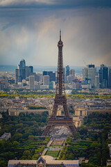 Eiffel Tower in the city of Paris - aerial view - travel photography in Paris France