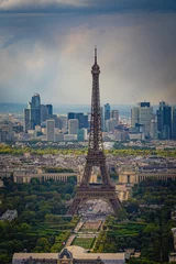  Eiffel Tower in the city of Paris - aerial view - travel photography in Paris France © 4kclips