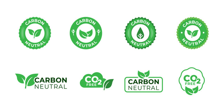 Carbon Neutral Badges, CO2 Free Badge Set
