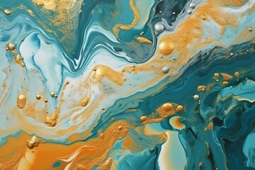 Abstract marble marbled ink painted painting texture luxury background banner - color waves painted splashes