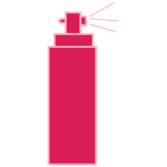 Pink bottle of perfume illustration