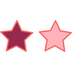 Pink stars illustration	
