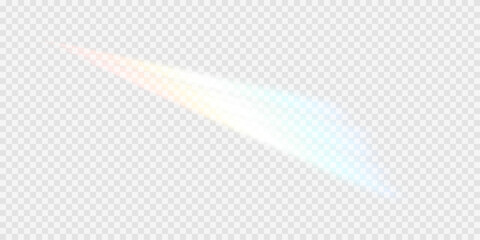 Rainbow glare reflection effect, set of vector glowing sparkles. Crystal reflections of a diamond. Optical rainbow lights, glare, leaks, overlap. Glare with transparent effects.
Crystal, prism.