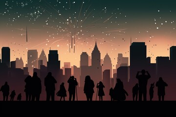 Christmas and New Year Concept. Christmas and New Year Background. Christmas and New Year Theme. Christmas Gift. New Year Party. Generative Ai.