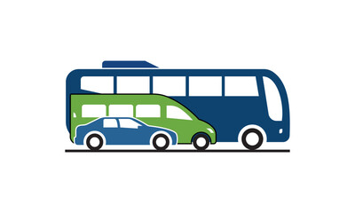 bus isolated on a white background.